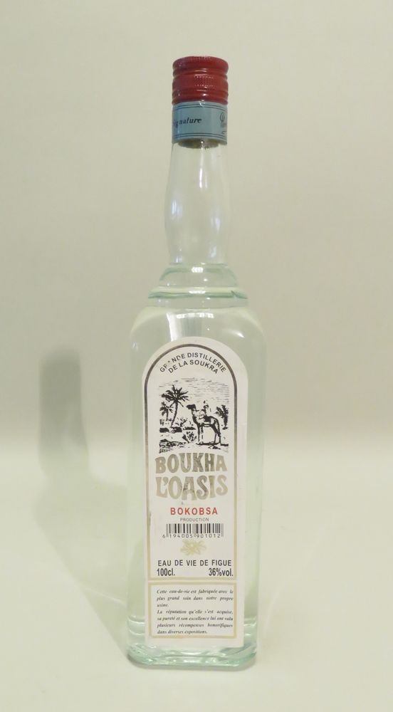 Null Boukha L'Oasis, Bokobsa, Eau-De-Vie de Figue. 1 Flacon de 100 cl.