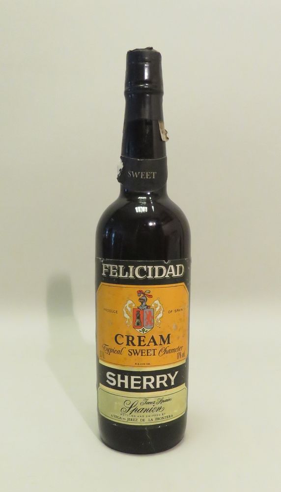 Null Sherry, Cream Typical Sweet Character, Felicidad, Jerez, Spain. 1 Bottle of&hellip;