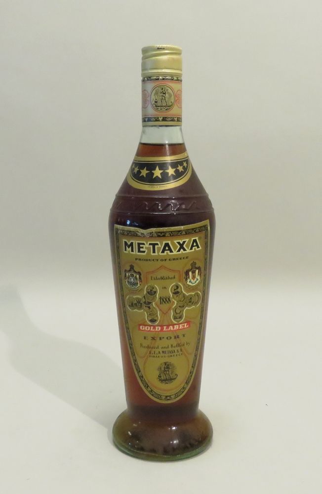 Null Metaxa, Etiqueta de Oro, Exportación, Grecia. 1 Botella de 72 cl.