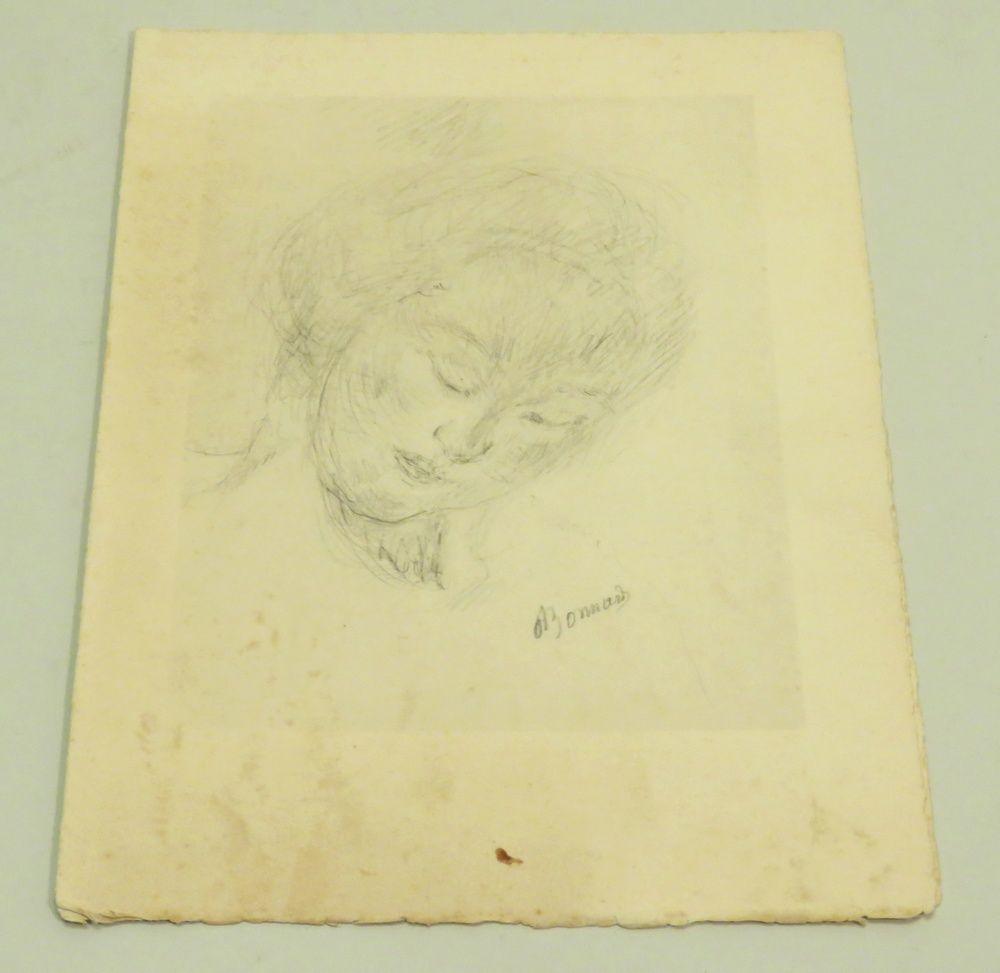 Null D'après Pierre BONNARD (1867-1947). Carton d'invitation en dépliant (papier&hellip;