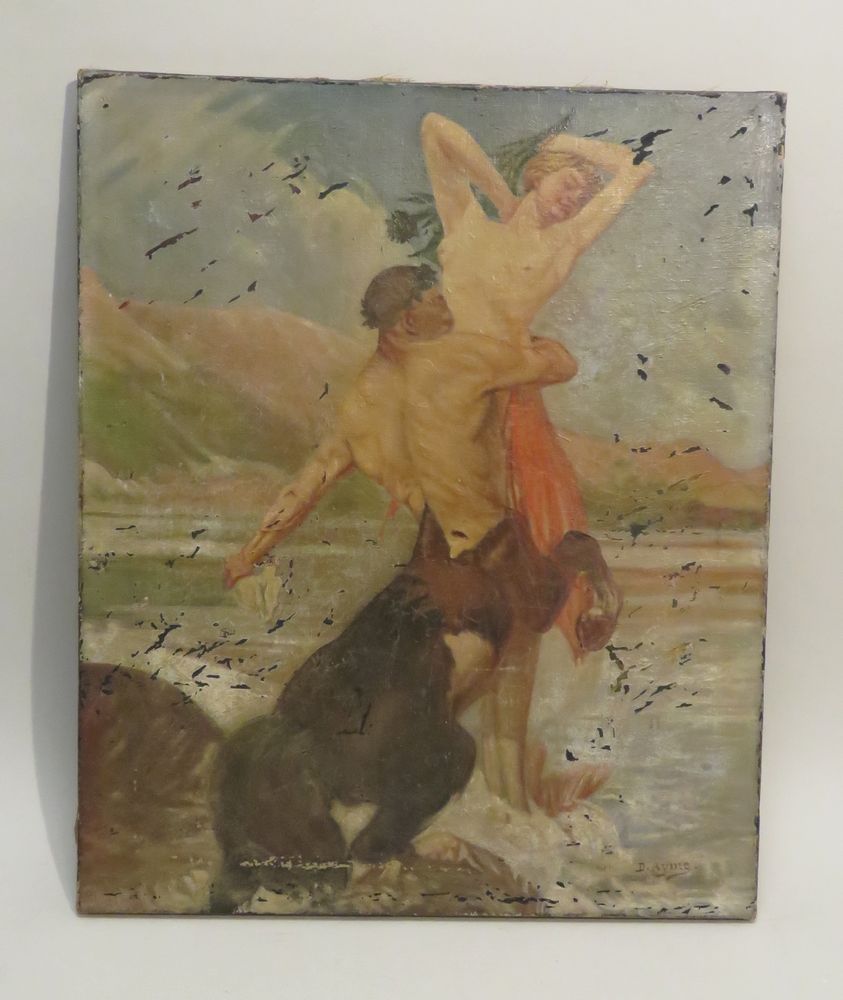 Null D.AYME (XIX-Xxème). "L'enlèvement de Déjanire par Le Centaure Nessus", 1922&hellip;