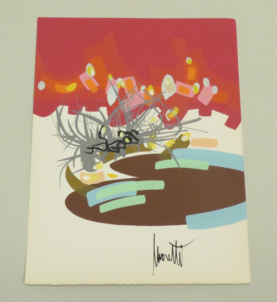 Null D'après Raymond MORETTI (1931-2005). Composition. Lithographie couleurs et &hellip;