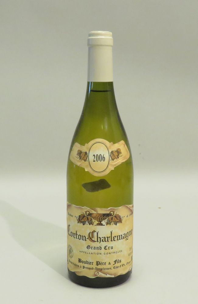 Null 科顿-查理曼大区，Boudier Père & Fils，白葡萄酒，勃艮第，2006年份。1 BTL (Niv. BG).