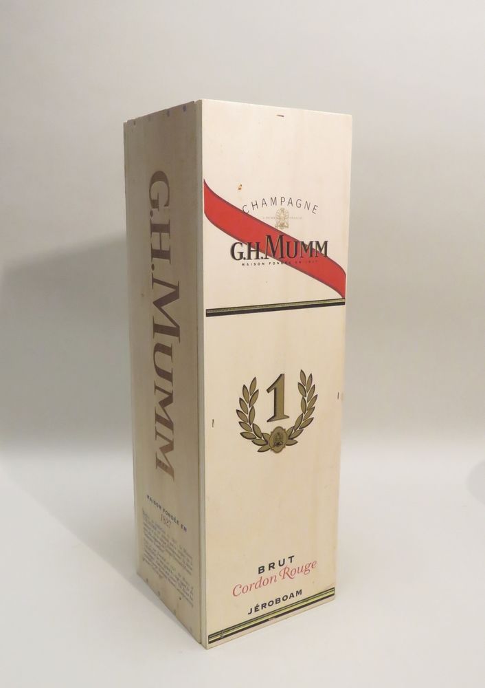 Null Champagner G.H.Mumm, 1er Cru, Cordon Rouge, Brut, ohne Jahrgang. 1 Jeroboam&hellip;