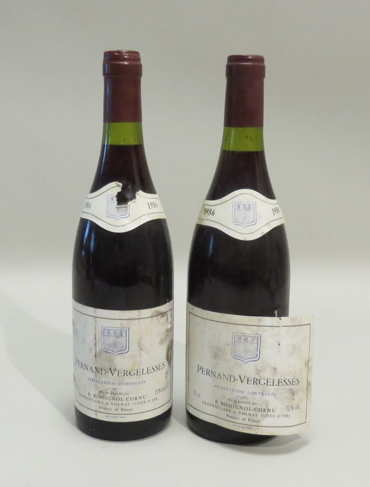 Null Pernand-Vergelesses, B.Rossignol-Cornu, Burgund, Jahrgang 1986. 2 BTLS (LB-&hellip;