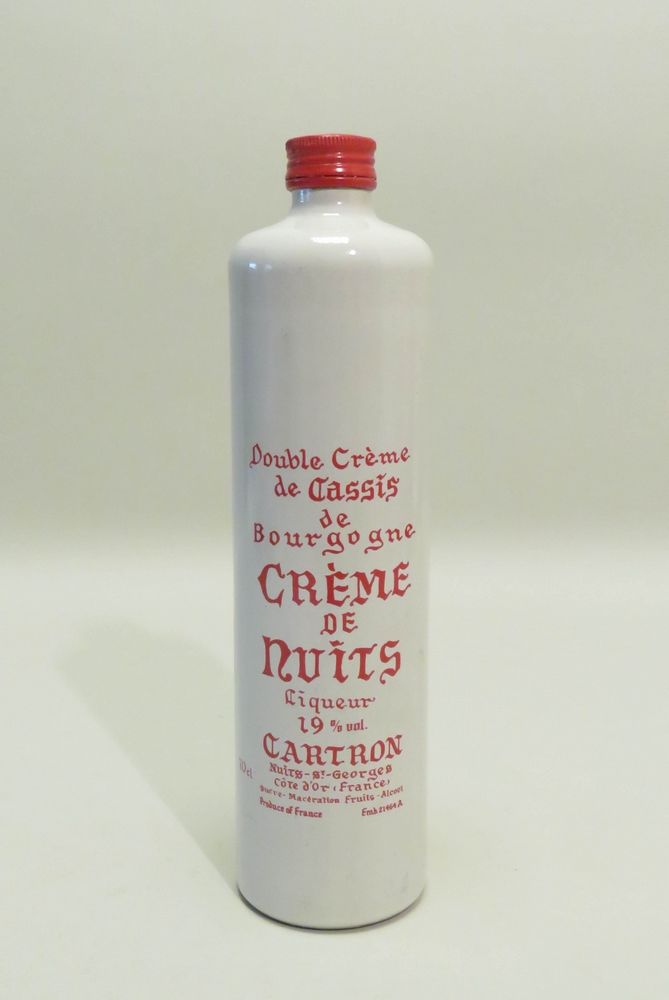 Null Double Crème de Cassis de Bourgogne, Crème de Nuits, Liqueur, Cartron. 1 Fl&hellip;