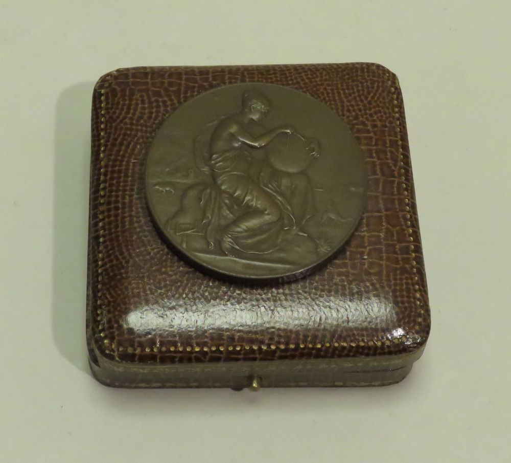 Null Médaille en bronze "Société de géographie-Dunkerque". Diam : 5,5 cm