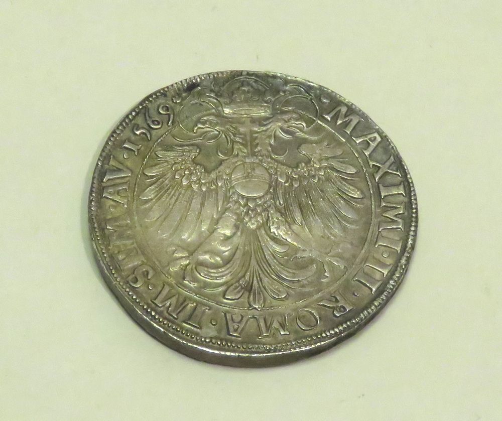 Null Belle pièce en argent de "2 Thaler", Ville de Neuss (Allemagne), Maxim II R&hellip;