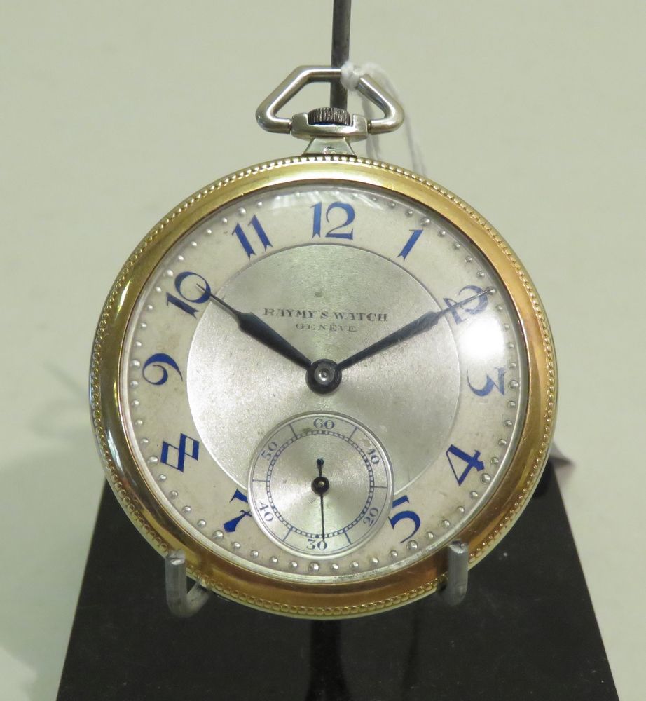 Null RAYMY'S WATCH, Genève. Très belle montre de gousset (extra plate) en or jau&hellip;