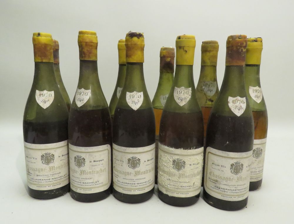 Null Chassagne-Montrachet, Delagrange-Bachelet, Blanc, Burgundy, 1970 vintage. 1&hellip;