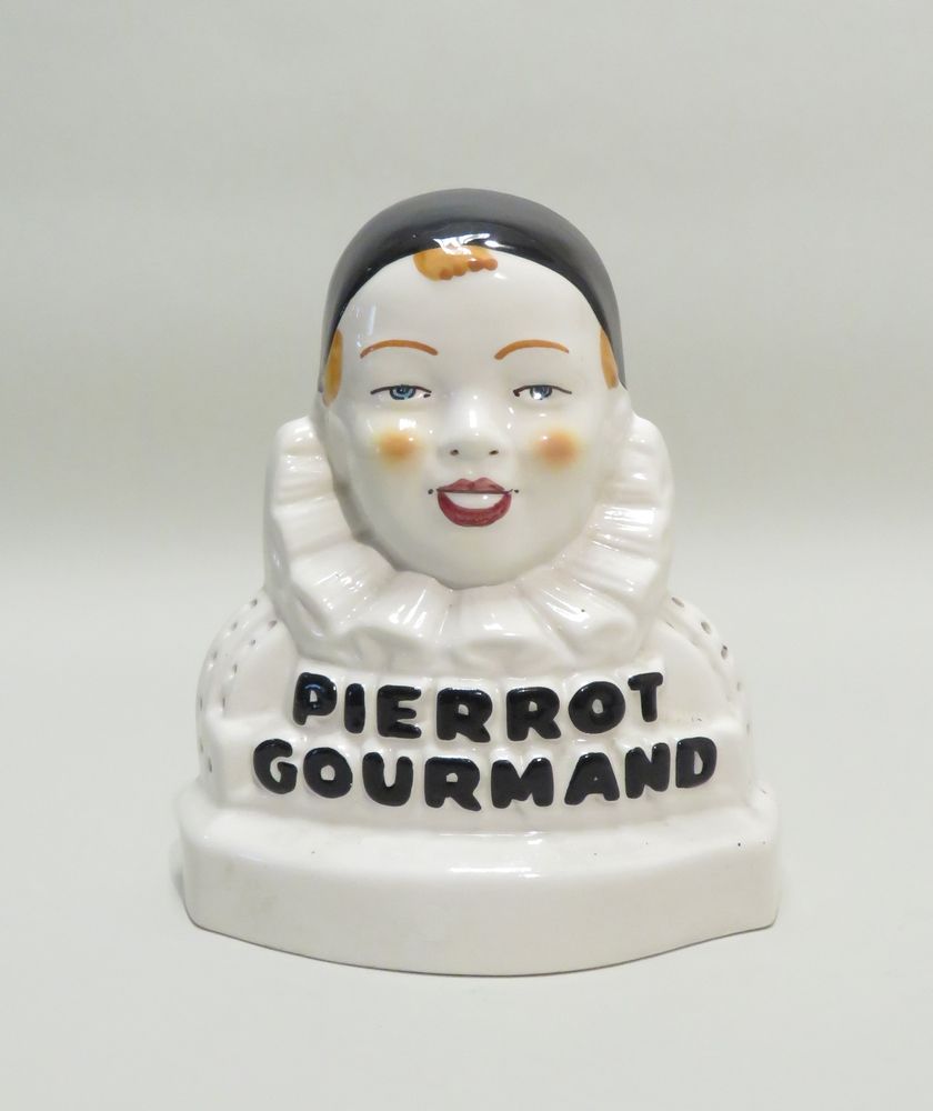 Null Pierrot Gourmand" lollipop dispenser/display in enameled porcelain. 23,5 x &hellip;