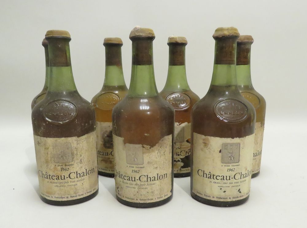 Null Château-Chalon, 1er Grand Cru des Vins jaunes, Jura, millésime 1962. 7 BTLS&hellip;