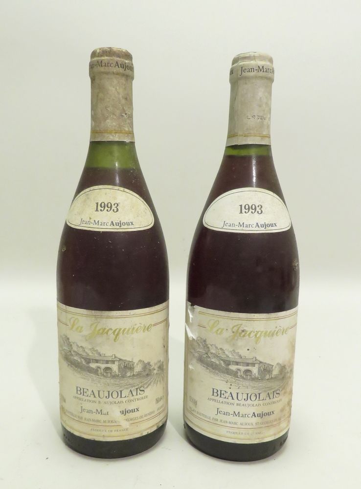 Null Beaujolais, la Jacquière, Jean-marc Aujoux, millésime 1993. 2 BTLS (1 Niv. &hellip;