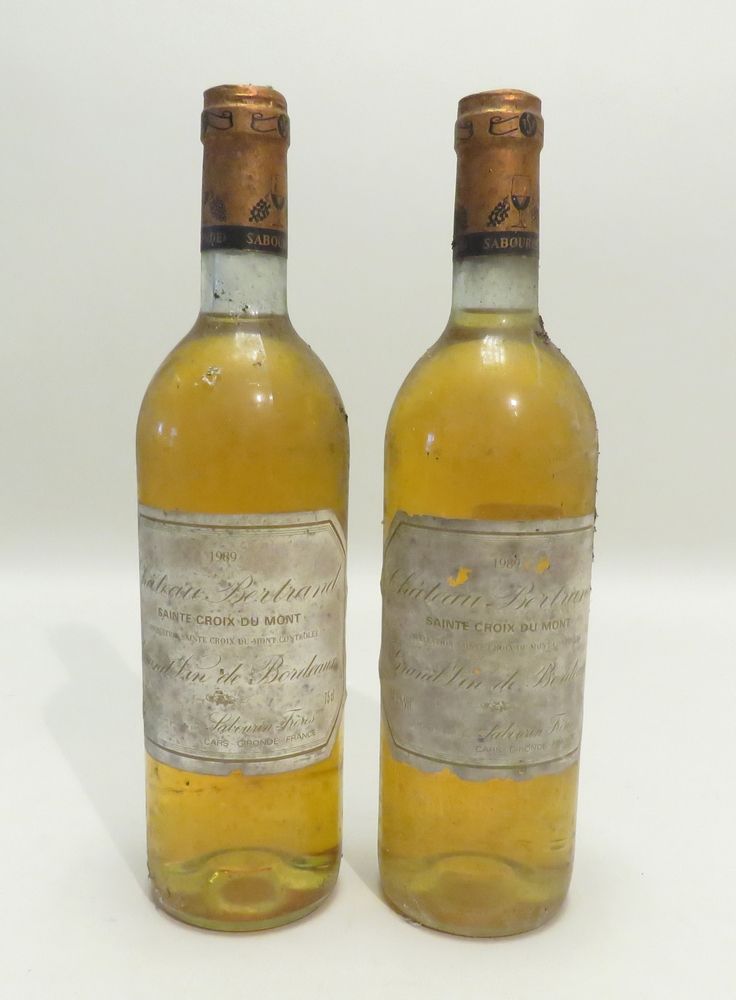 Null Château Bertrand, Sainte-Croix-Du-Mont, Blanc Moelleux, 1989 vintage. 2 BTL&hellip;