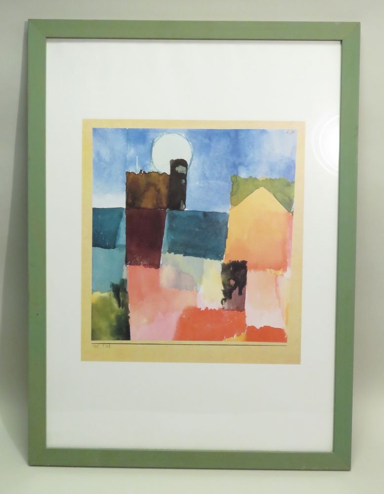 Null After Paul KLEE (1879-1940). Composition. Offset in colors framed, signed i&hellip;