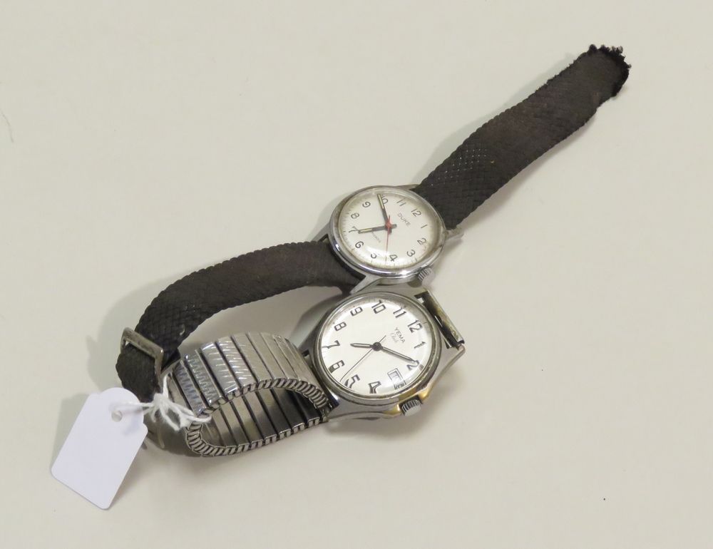 Null Lot of two wristwatches (YEMA & DUKE). Mechanical winding movements (workin&hellip;