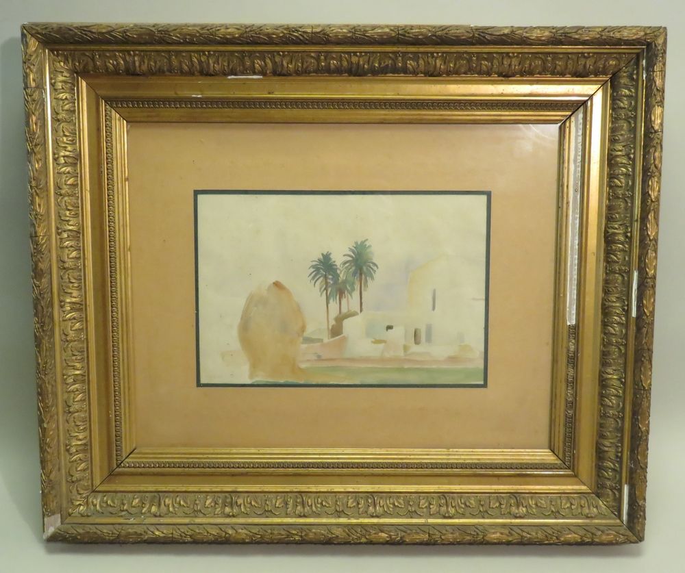 Null Mario VIVèS (1893-?). Orientalist composition. Watercolour on paper, signed&hellip;