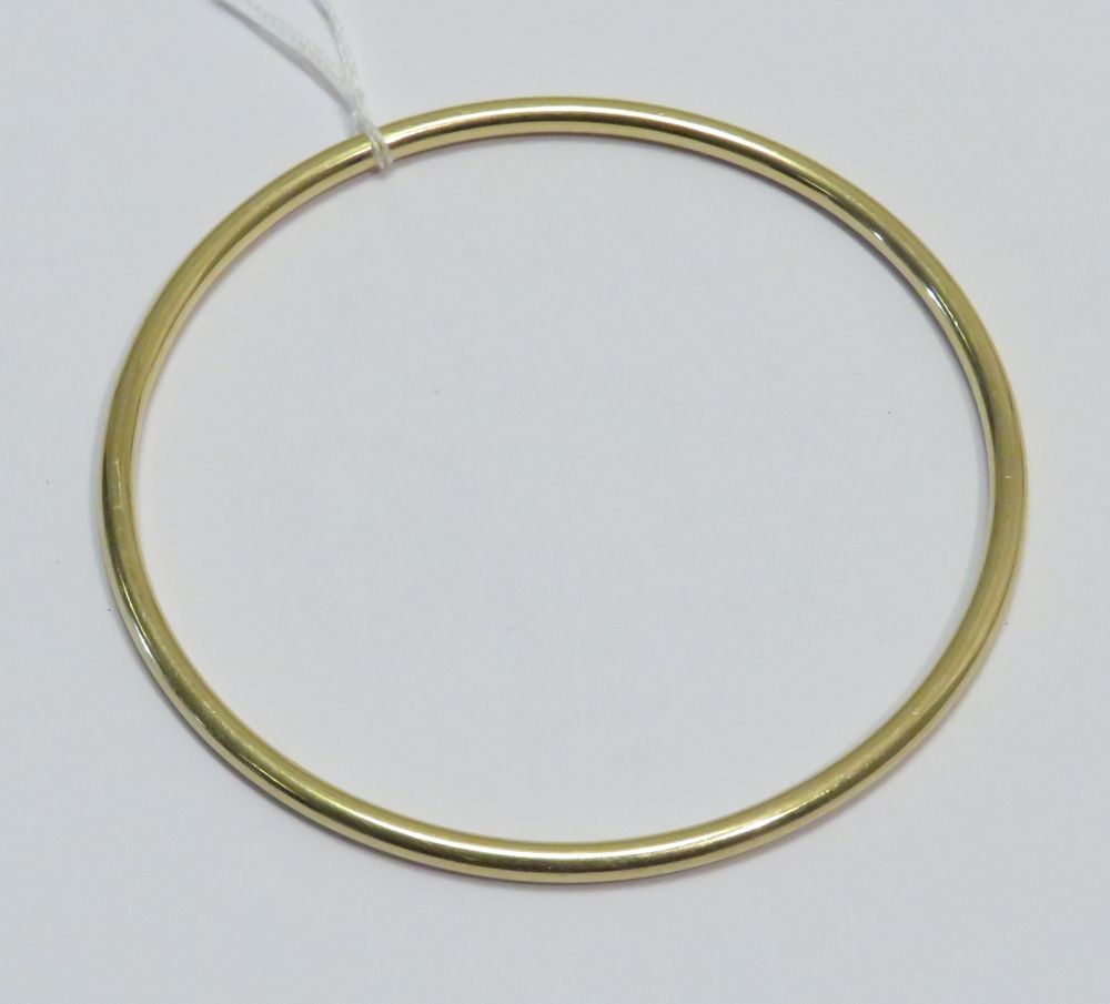 Null Armband "jonc" aus Gelbgold. Nettogewicht: 23g25. Durchmesser: 7,5 cm.