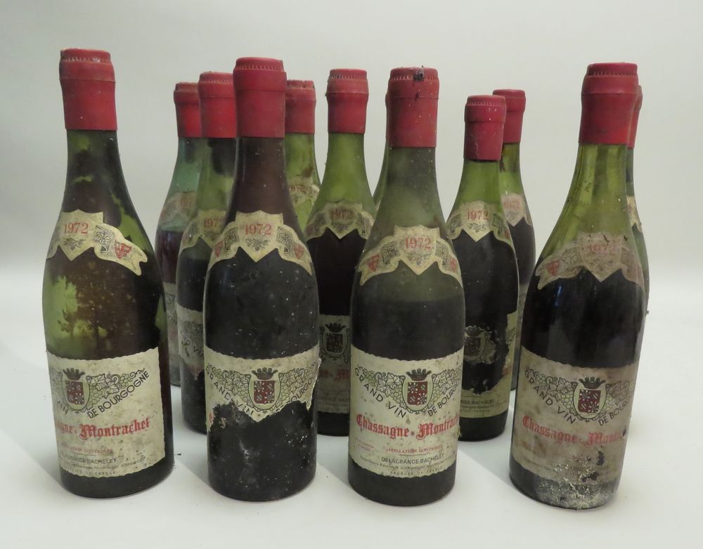 Null Chassagne-Montrachet, Delagrange-Bachelet, Burgundy, 1972 vintage. 12 BTLS &hellip;