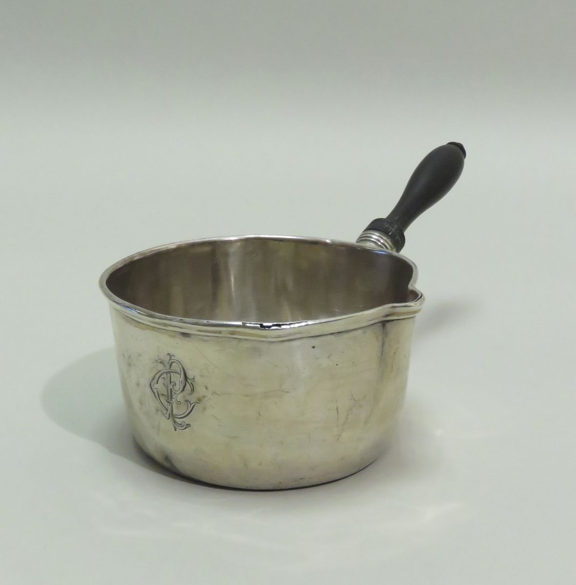 Null Small silver saucepan (Minerve mark, 1st Title) with plain body (figured), &hellip;