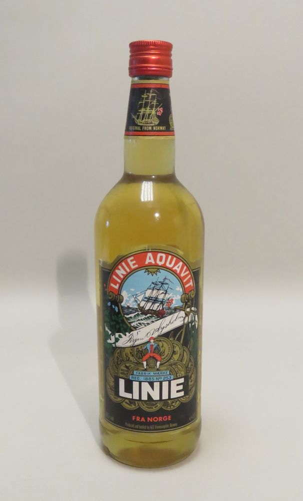 Null Linie Aquavit. 1 Flasche mit 1L.