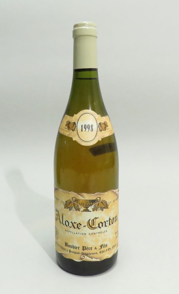 Null Aloxe-Corton, Boudier Père & Fils, Borgoña, cosecha 1998. 1 BTL (Niv. BG).