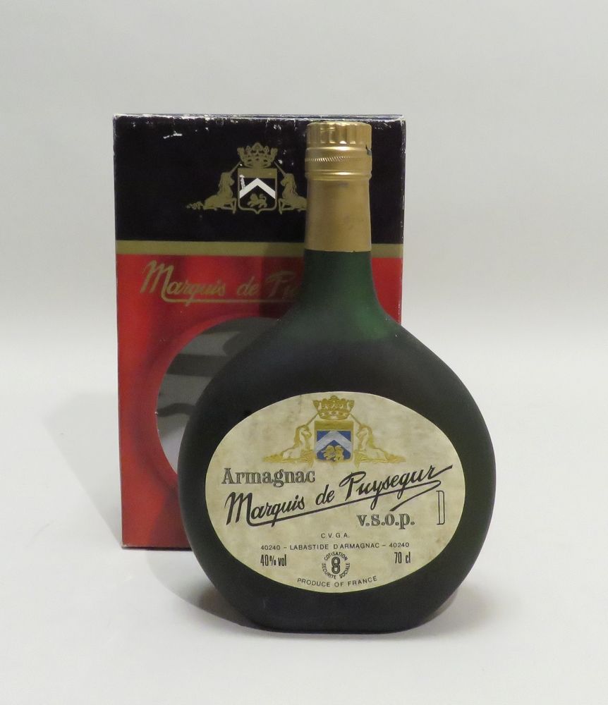 Null Armagnac, Marquis De Puységur, V.S.O.P.. 1 Botella de 70 cl en caja de cart&hellip;