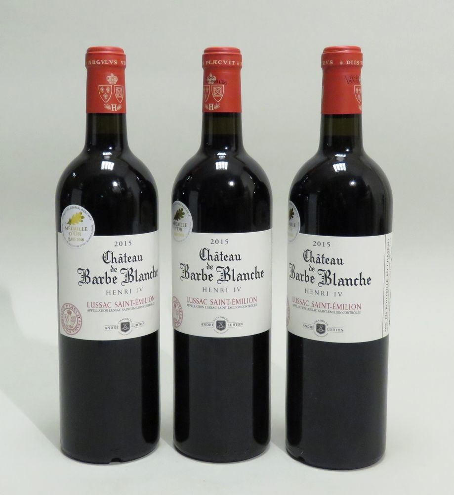 Null Château De Barbe Blanche, Henri IV, Lussac Saint-Emilion, vintage 2015。3个BT&hellip;