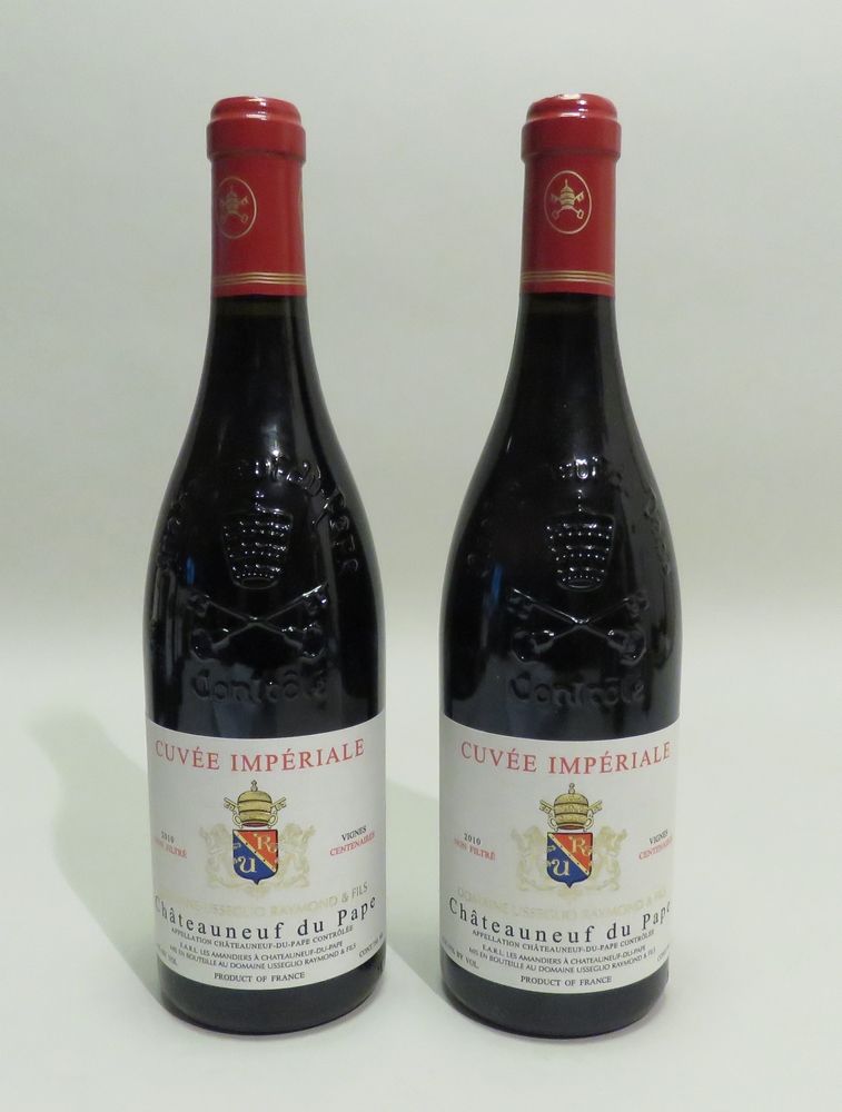 Null 教皇新堡，Usseglio Raymond & Fils酒庄，Impériale酒，Vallée-Du-Rhône，2010年份。2 BTLS (Ni&hellip;