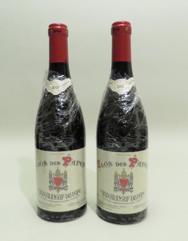 Null Clos Des papes, Châteauneuf-Du-Pape, Vallée-Du-Rhône, 2007 vintage。2 BTLS (&hellip;