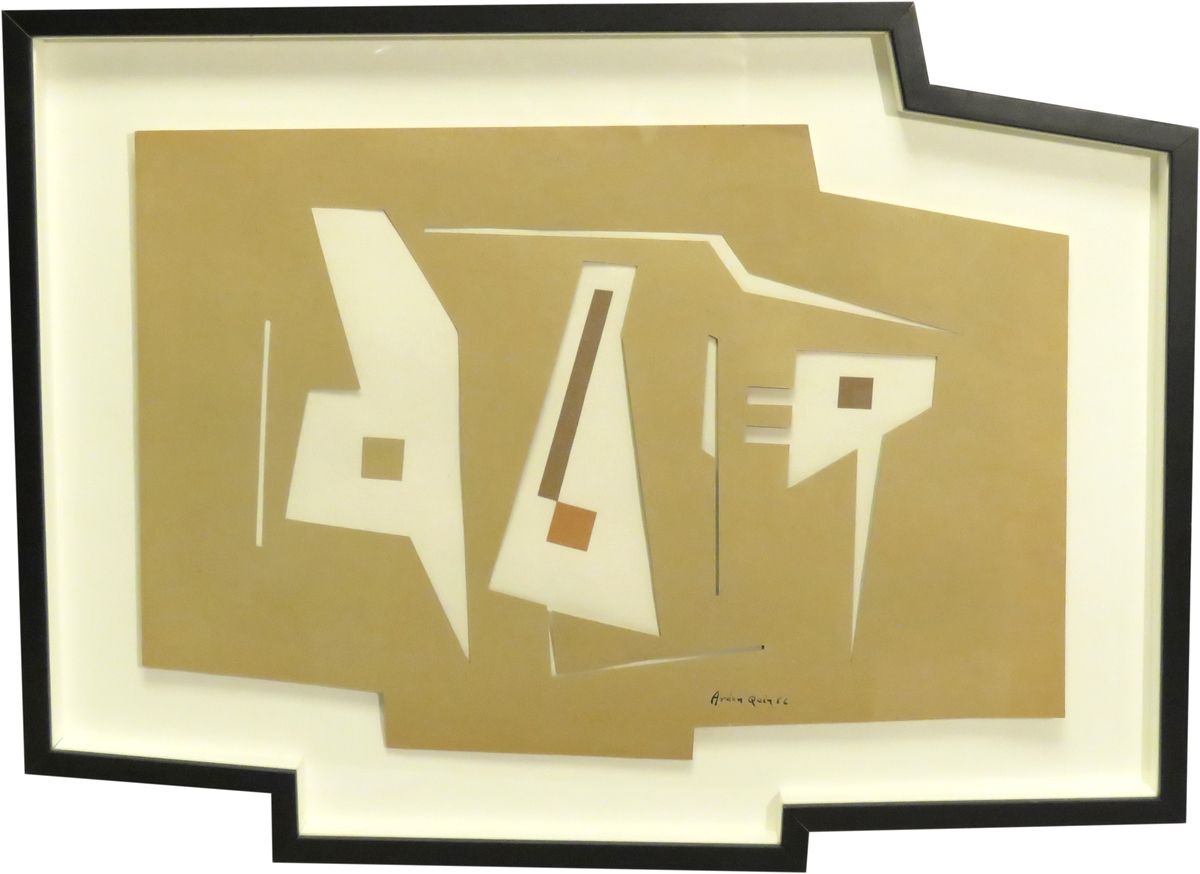 Null Carmelo ARDEN-QUIN (1913-2010). Composición, 1956. Técnica mixta: corte, mo&hellip;