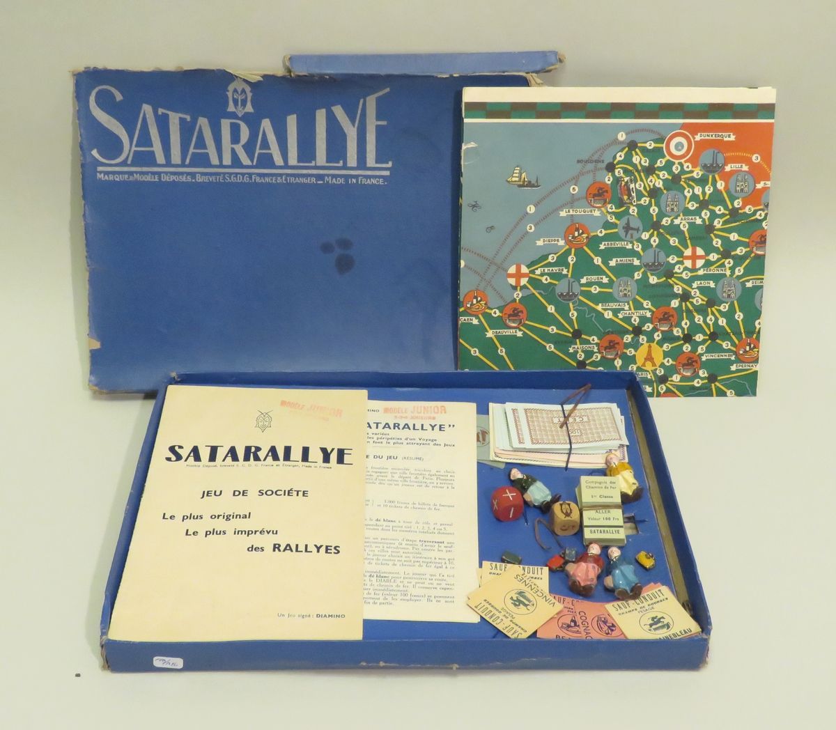 Null SATARALLYE. Board game with board, the pieces in painted lead. Notices pres&hellip;