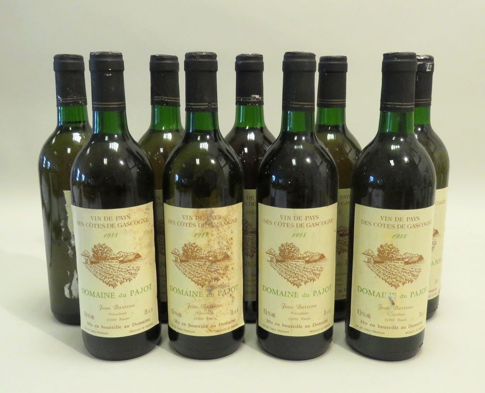 Null Domaine Du Pajot, Jean Barreau, Vin de pays De Gascogne, Blanc, cosecha 198&hellip;