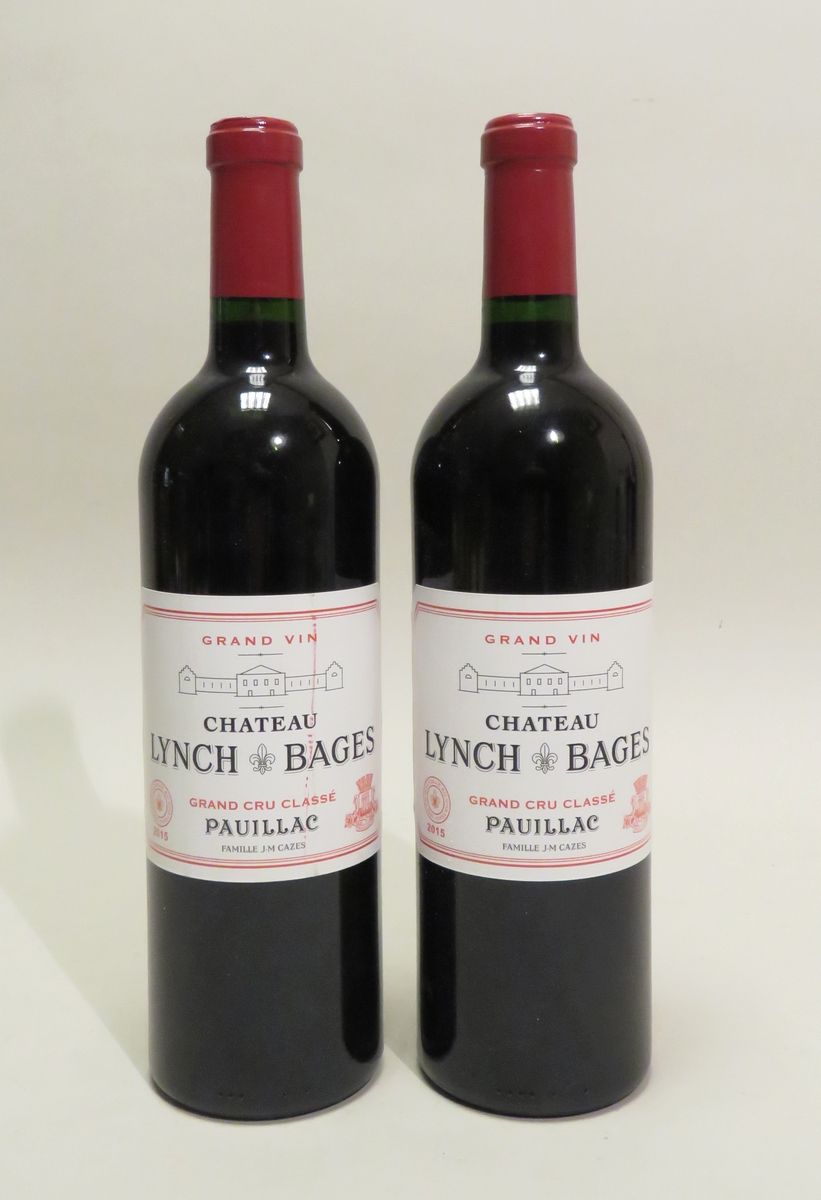 Null Château Lynch Bages, 5ème Grand Cru Classé, Pauillac, millésime 2015. 2 BTL&hellip;