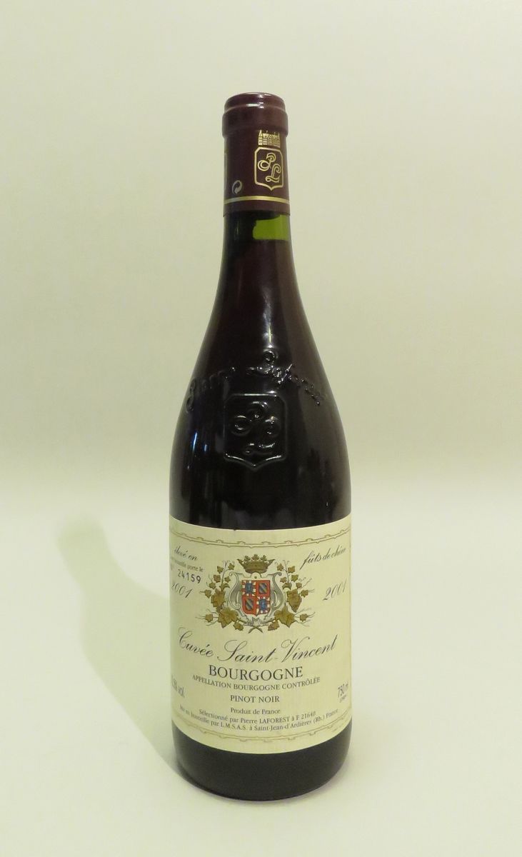 Cuvée Saint-Vincent, Burgundy, 2001 vintage. 1 BTL (Niv. TLB).
