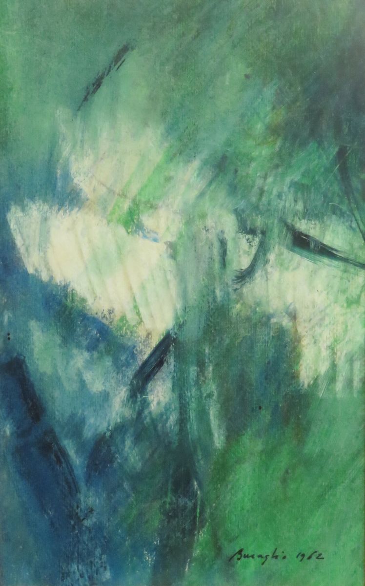 Null Pierre BURAGLIO (geboren 1939). Komposition, 1962. Pastell auf Papier, unte&hellip;
