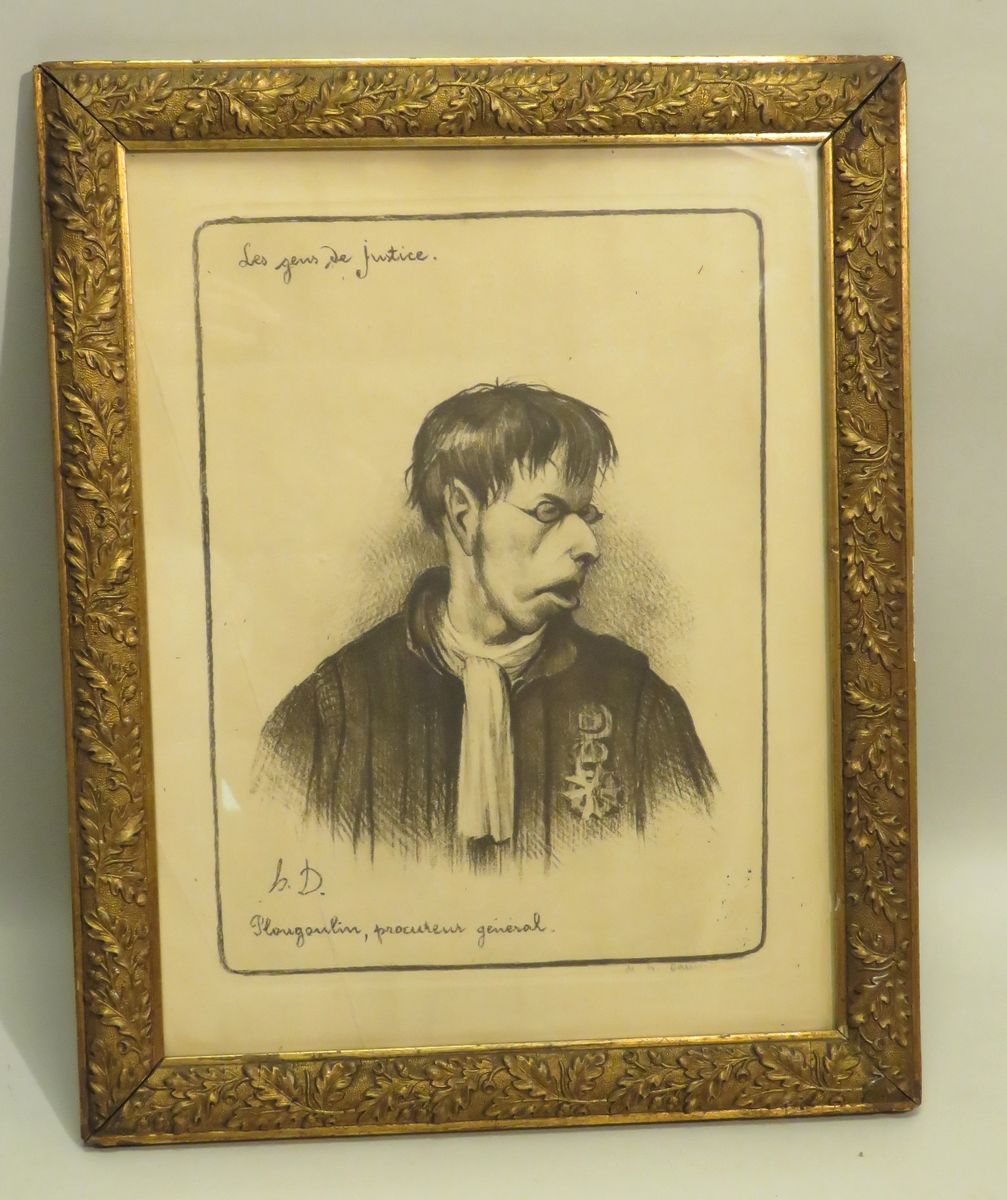Null Honoré DAUMIER (1808-1879). "Les Gens de Justice". Eau-forte sur Velin, mon&hellip;