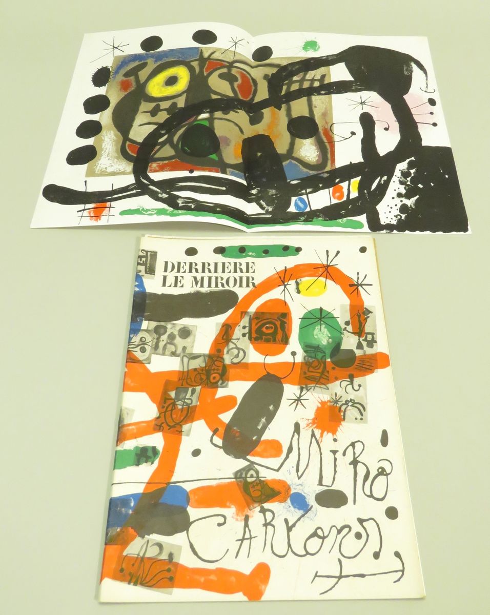 Null BEHIND THE MIRROR : "MIRO-Cartons", N°151-152, May 1965. In-folio in sheets&hellip;