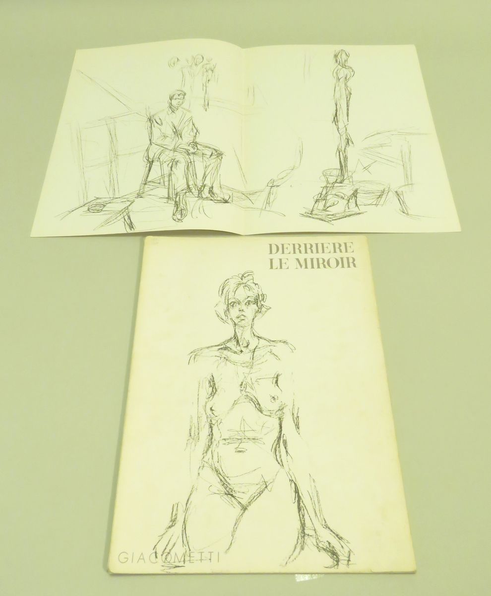 Null BEHIND THE MIRROR: "GIACOMETTI", N°127, May 1961. In-Folio in sheets, MAEGH&hellip;