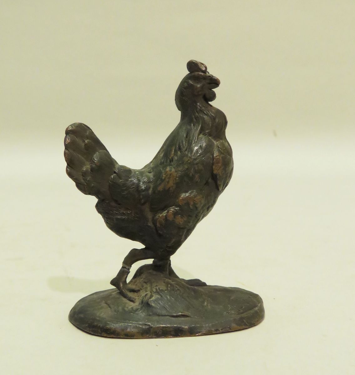 Null D'après Alphonse Alexandre ARSON (1822-1895). La Poule. Epreuve en cuivre p&hellip;