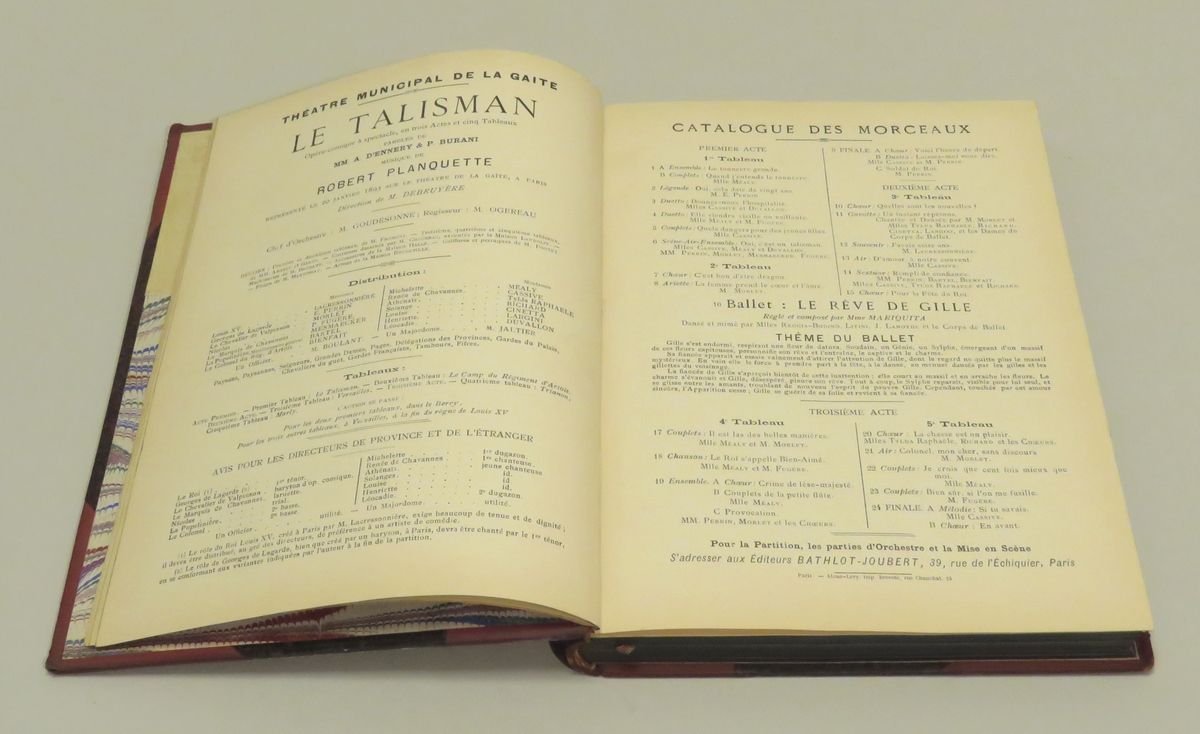 Null LE TALISMAN, Opéra-Comique en 3 Actes et 5 Tableaux, di M.M.D'Ennery e Paul&hellip;