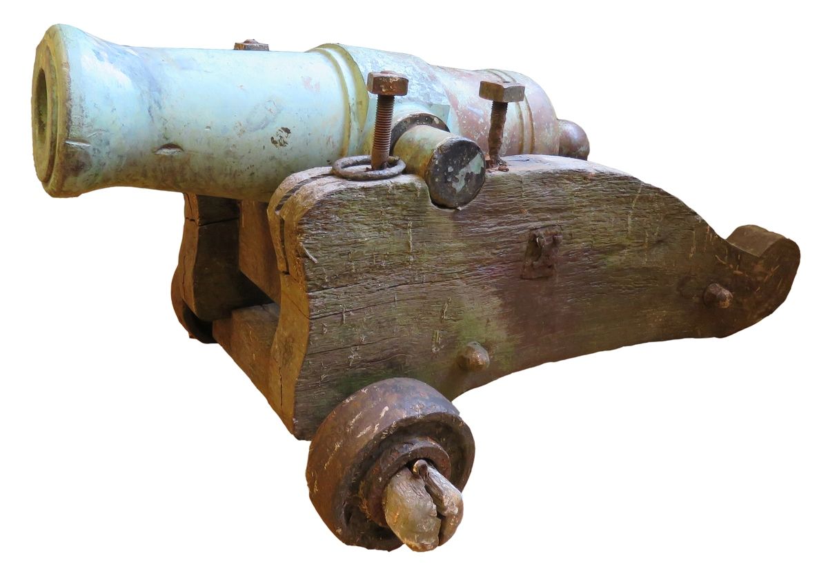 Null Fort mortier allemand. 
En bronze à deux tourillons. Marqué au tonnerre « W&hellip;
