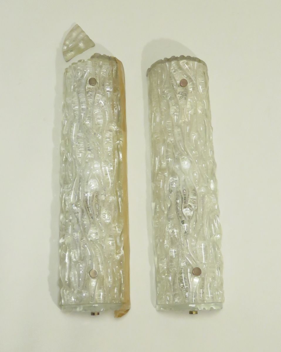 Null In the taste of La Maison Arlus. Pair of wall sconces in granite glass. Aro&hellip;