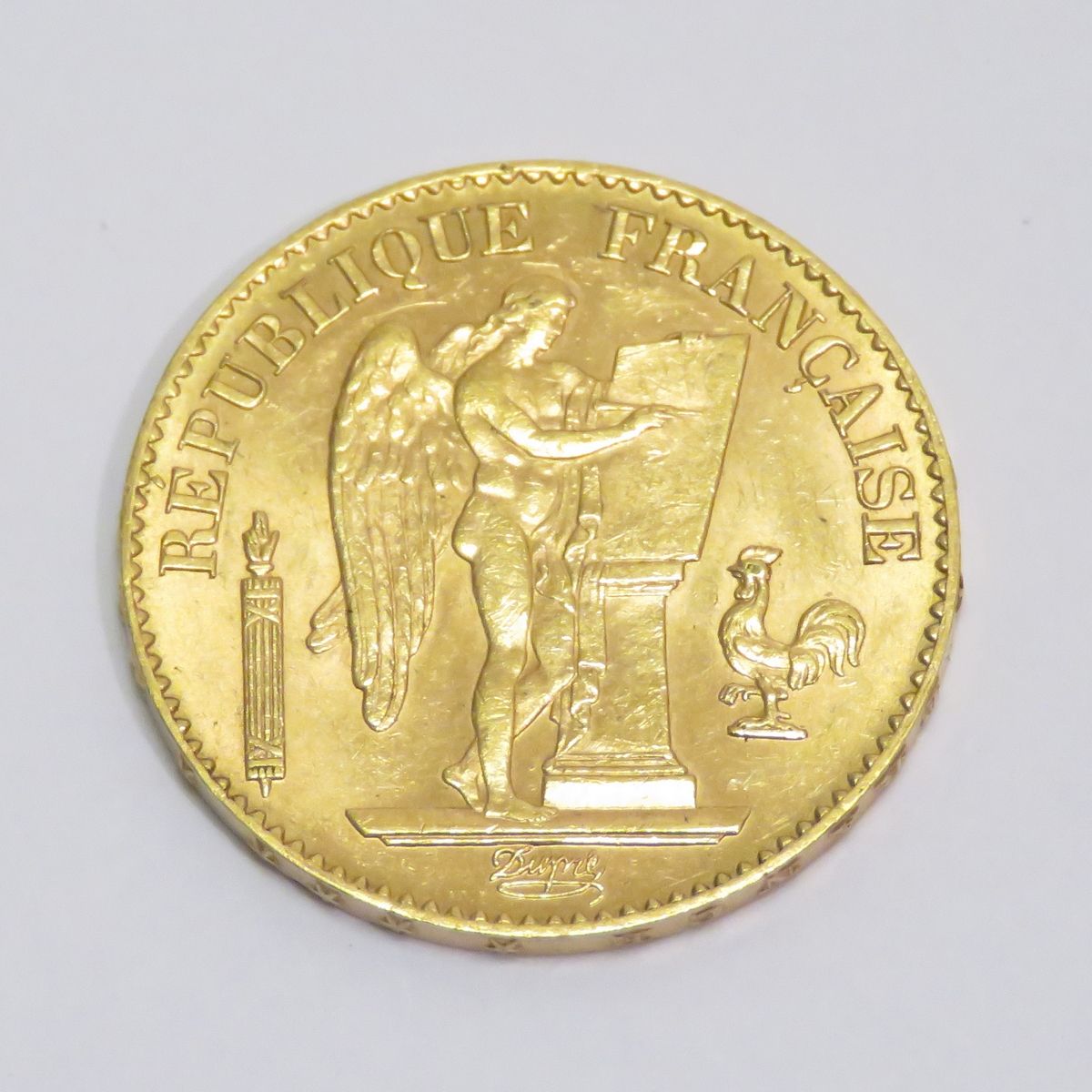 Null 20 Franc "Génie" gold coin dated 1896, Atelier "A" (Paris). Engraver: Augus&hellip;