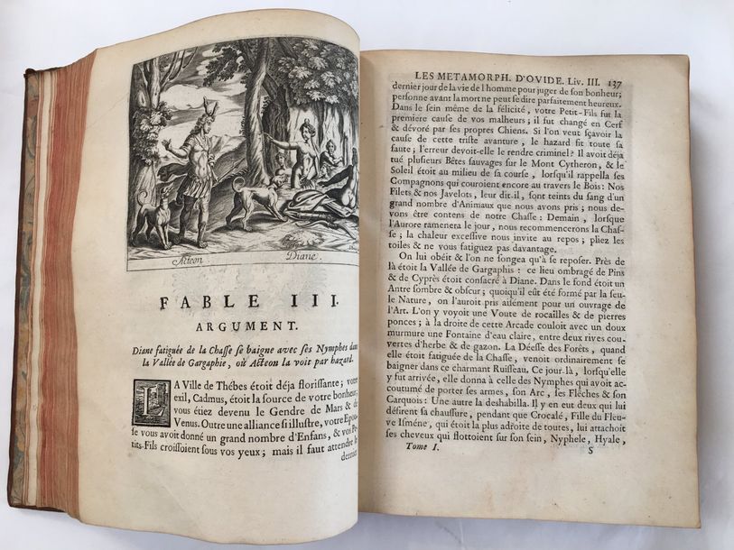 OVIDE Les Métamorphoses. Paris, Nyon, Didot..., 1738. 2 tomes en un volume in-4,&hellip;