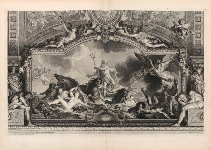 COYPEL (Antoine) La Galerie d'Enée au Palais Royal à Paris. In-folio, demi-veau &hellip;