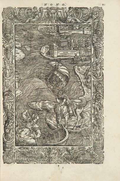 ARIOSTE Orlando furioso. Venise, Vicenzo Valgrisi, 1556. In-4, maroquin bordeaux&hellip;