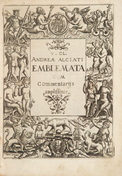 ALCIAT (André) Emblemata cum commentariis. Padoue, Pierre Paul Tozzi, 1621. In-4&hellip;