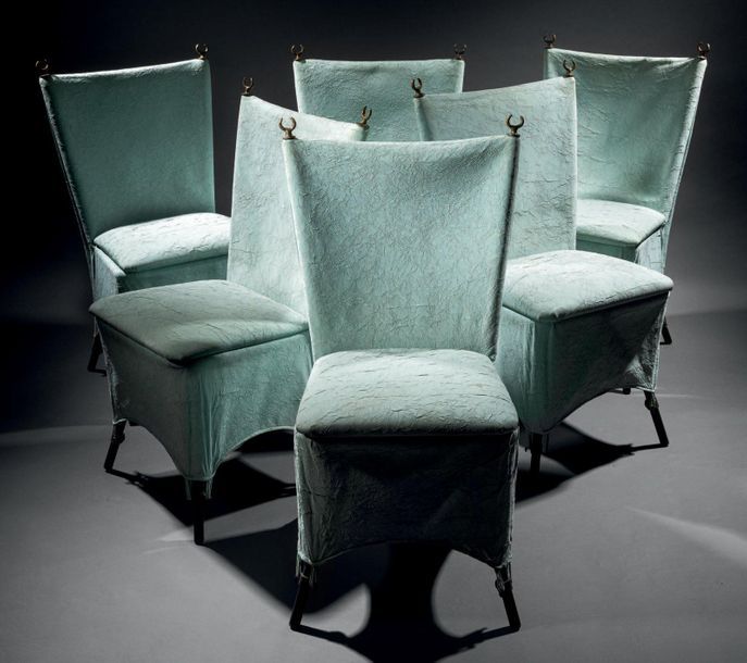 ELIzABETH GAROUSTE (NÉE EN 1946) & MATTIA BONETTI (NÉ EN 1952) 
Six chairs model&hellip;