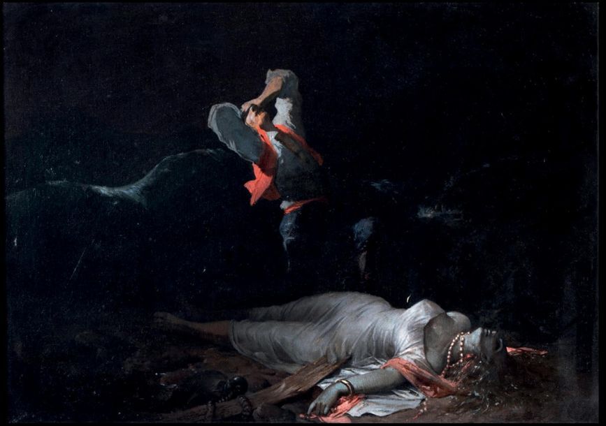Attribué à Alfred CHOUBRAC (1853-1902) 
La mort de Virginie d'après Bernardin de&hellip;